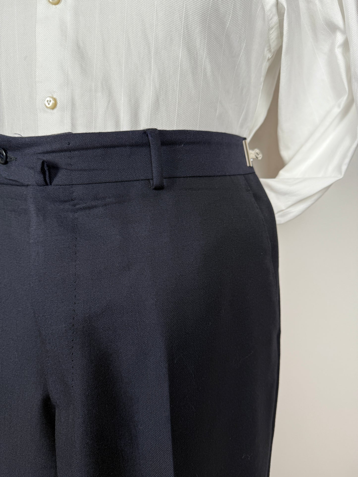 Completo blu tessuto Ermenegildo Zegna lana e mohair - tg. 56