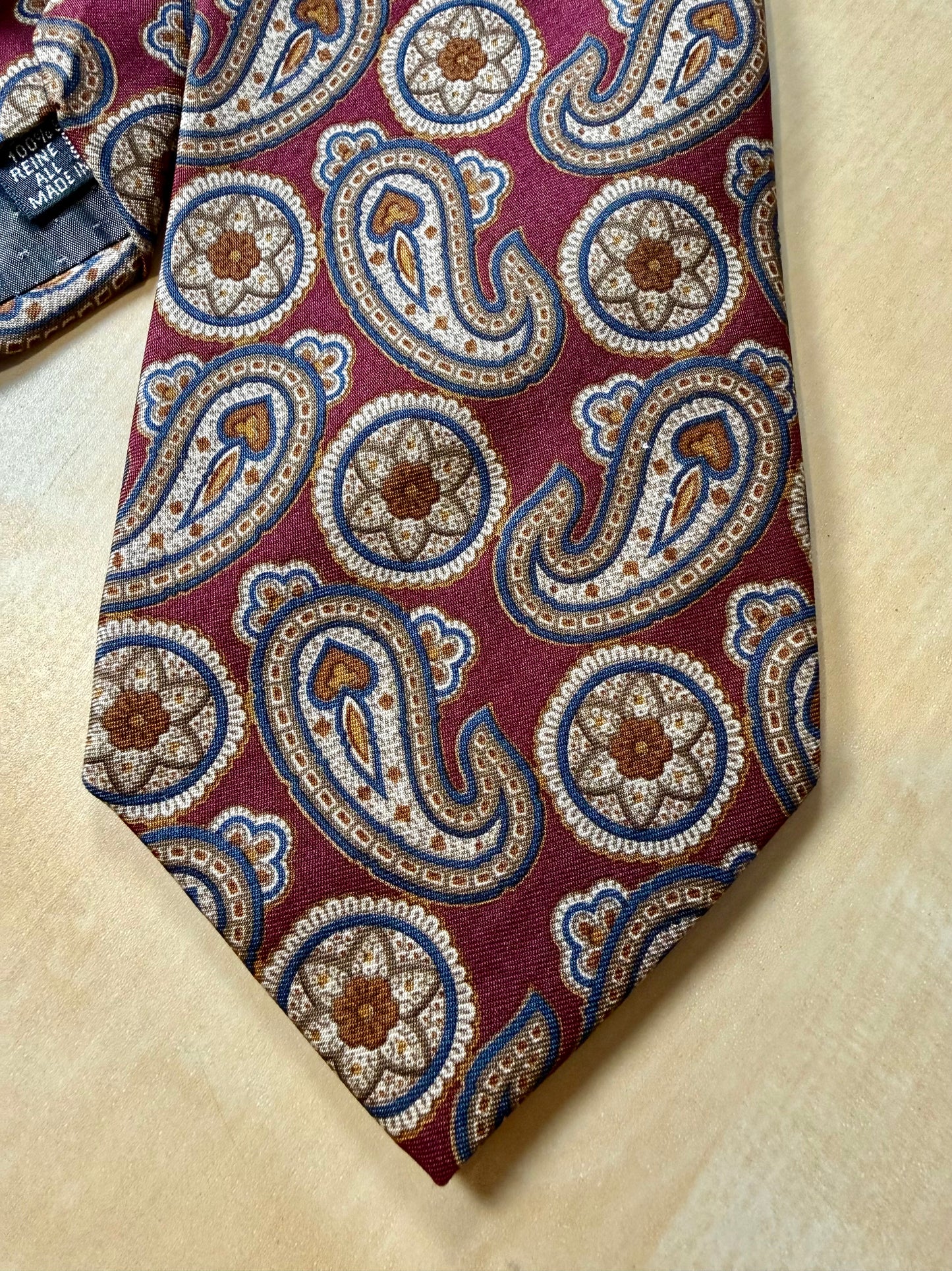 Cravatta Yves Saint Laurent paisley vintage