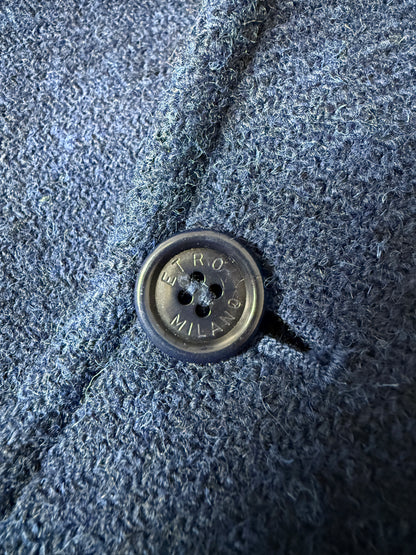 Giacca Etro tweed blu china - tg. 52