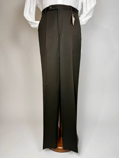 Pantaloni anni ‘70 twill pettinato marrone (NOS) - tg. 44