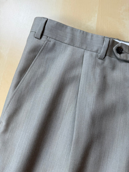 Pantaloni fresco lana verde salvia - tg. 50/52