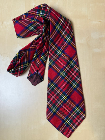 Cravatta in lana tartan Royal Stewart