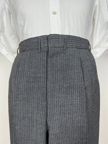 Pantaloni sartoriali anni ‘50/‘60 grigio gessato - tg. 50