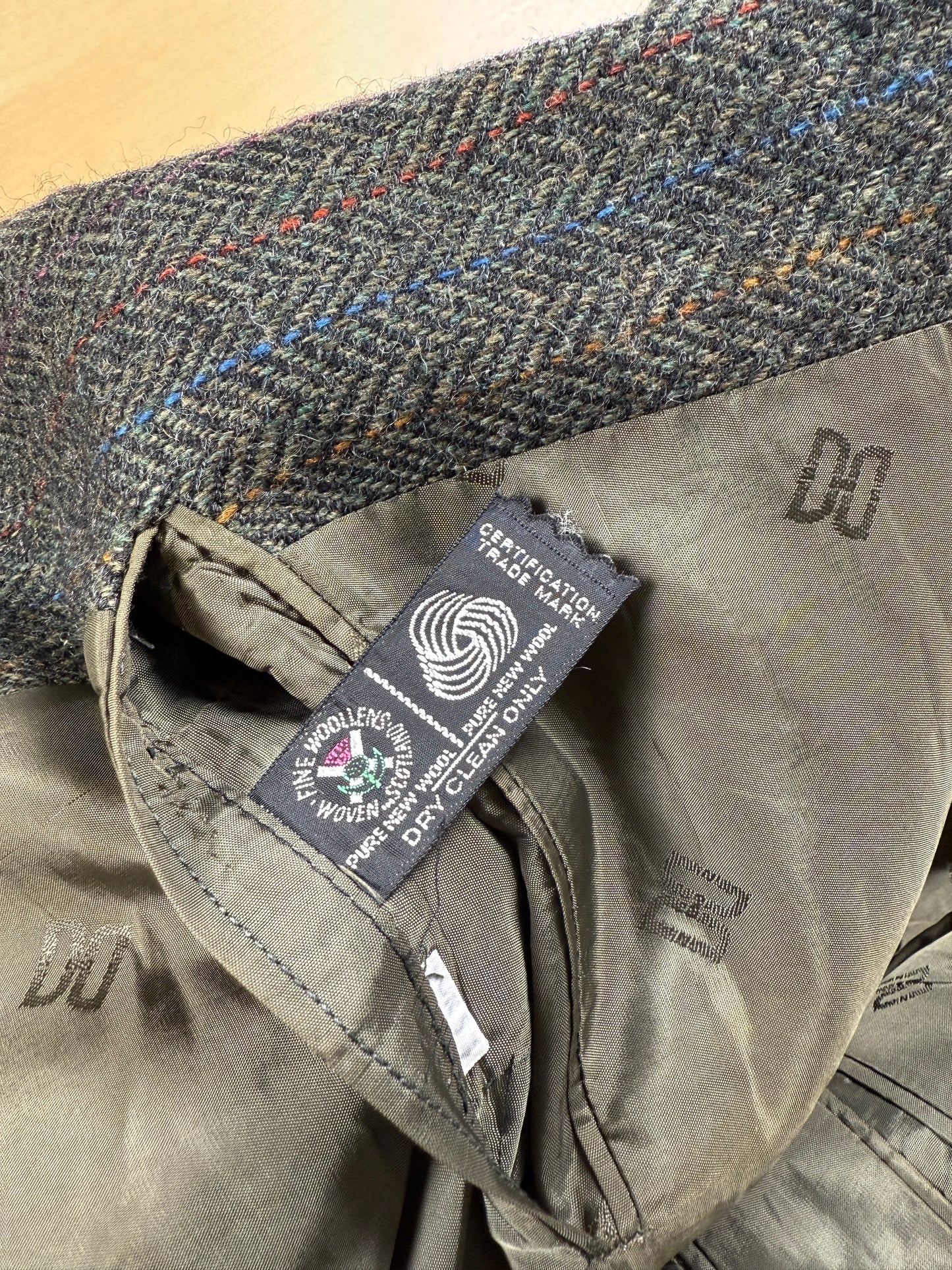 Giacca Daks shetland tweed spigato - tg. 52/54