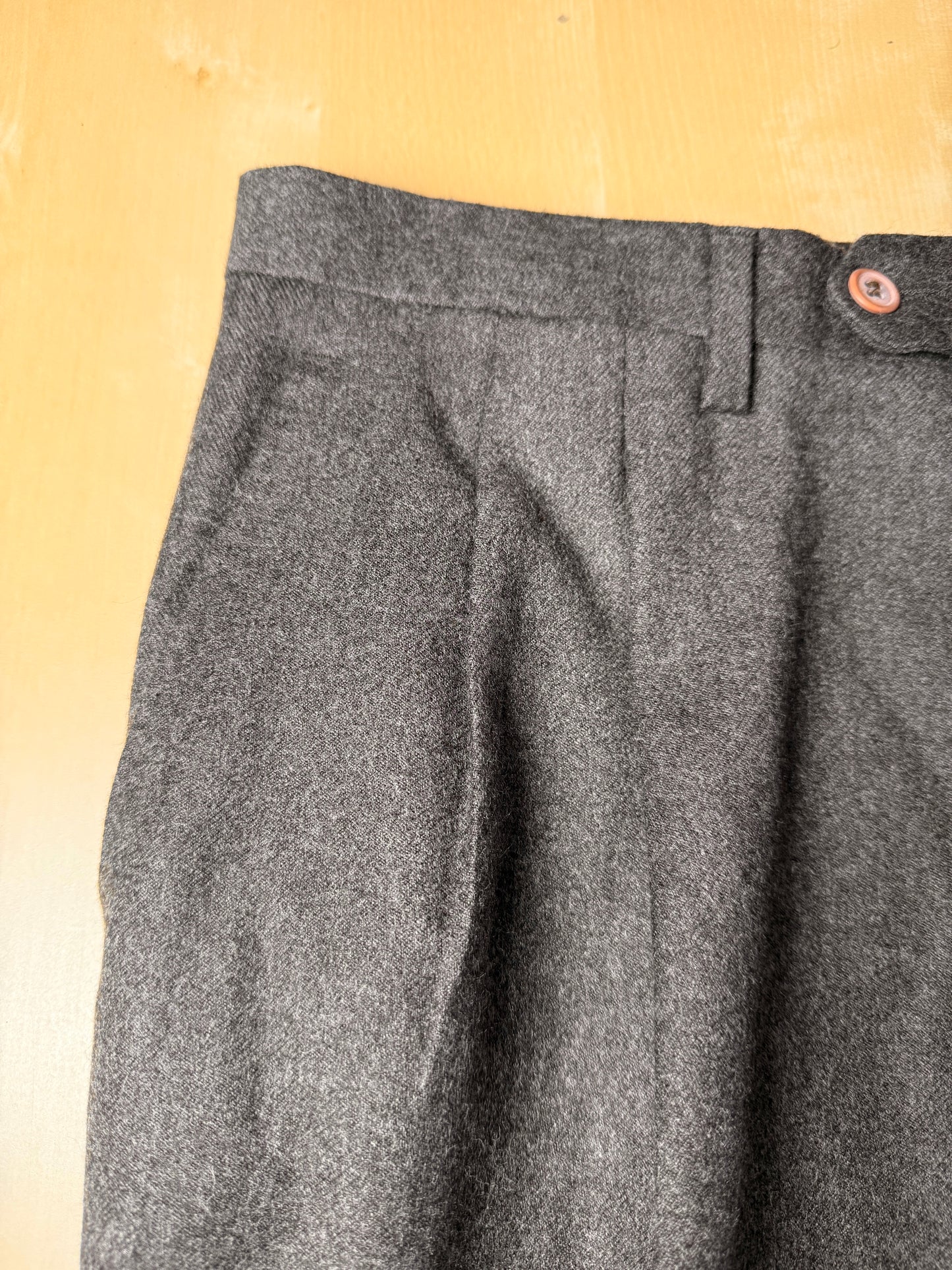 Pantaloni anni ‘80 in flanella marrone - tg. 50