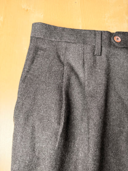 Pantaloni anni ‘80 in flanella marrone - tg. 50