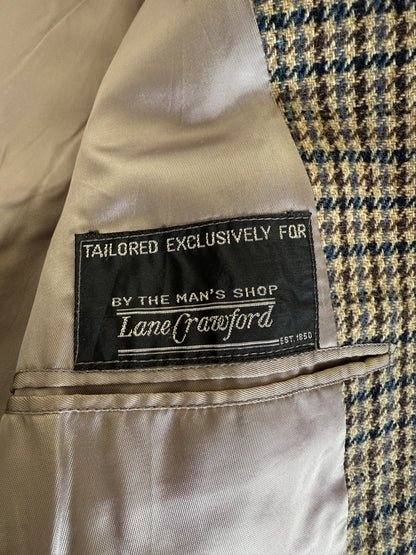 Giacca tweed pied-de-poule Lane Crawford Hong Kong anni ‘60/‘70 - tg. 48/50