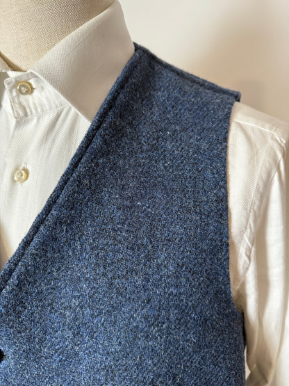 Panciotto in tweed blu - tg. 52/54