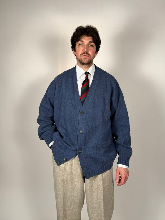 Cardigan vintage Les Copains in pura lana - XL (56-58)