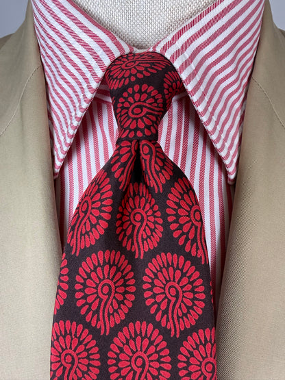 Cravatta Prochownick vintage rosoni