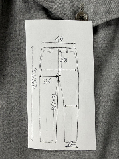 Pantaloni Corneliani fresco lana grigio chiaro - tg. 52