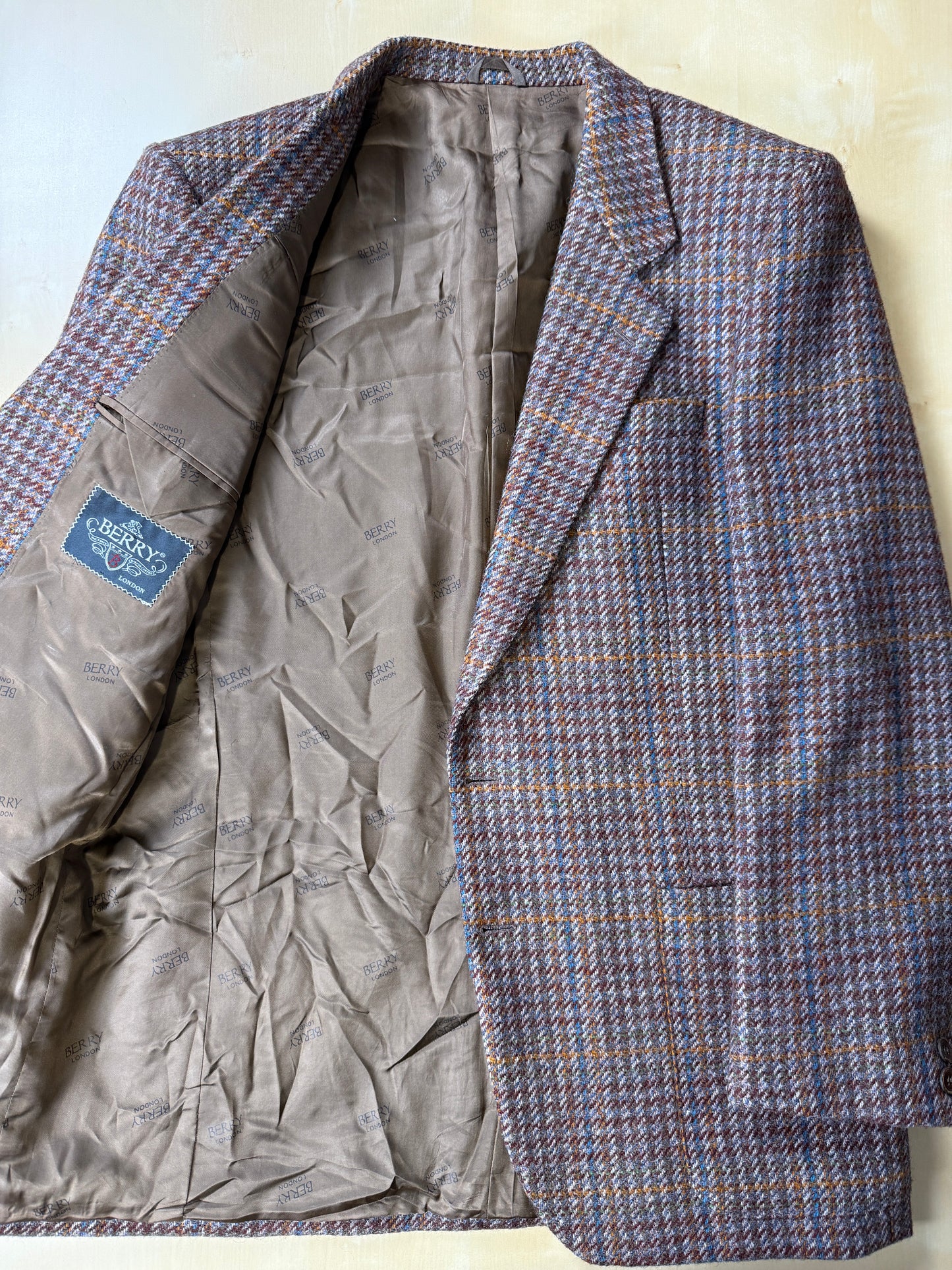 Giacca anni ‘80 in Harris Tweed shepherd’s check - tg. 48