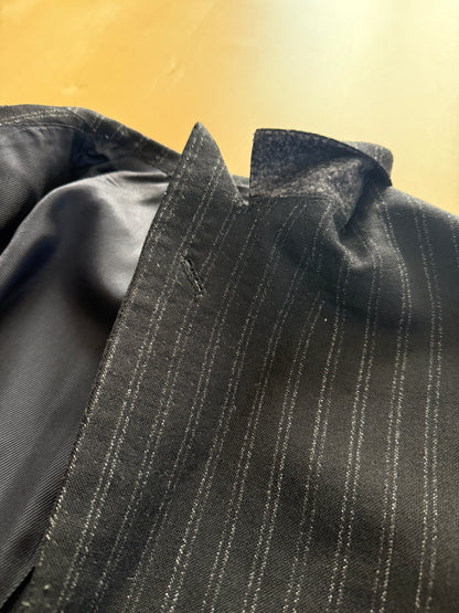 Giacca anni ‘50 sartoriale nero gessato - tg. 44