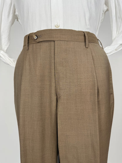 Pantaloni Rota fresco lana marrone tabacco - tg. 50