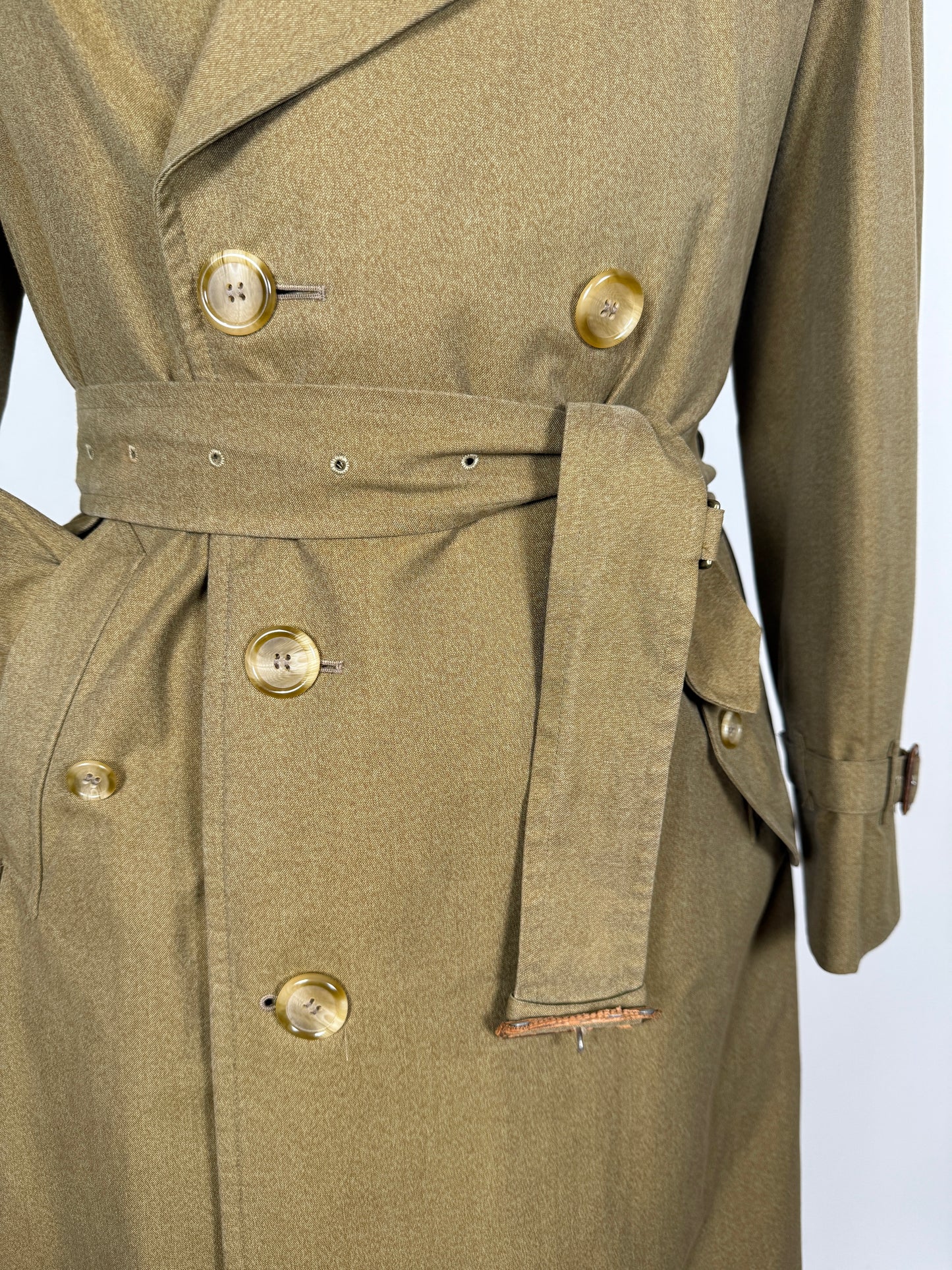 Trench Burberrys anni ‘80 doppiopetto cotone senape  - tg. 48/50