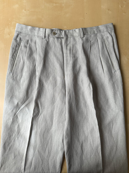 Panciotto damascato con pantalone abbinato in seta e lino - tg. 54