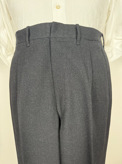 Pantaloni sartoriali anni ‘60 flanella pesante antracite - tg. 48/50