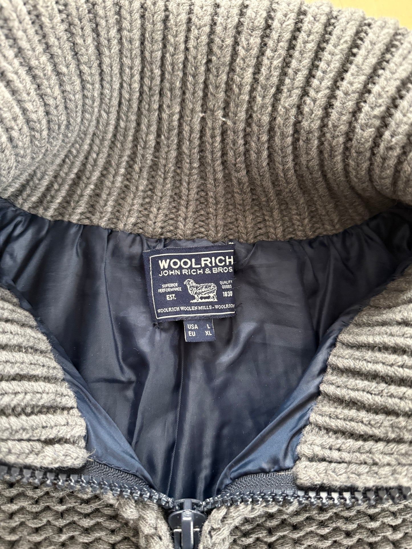 Cardigan-giubbotto Woolrich misto lana - XL