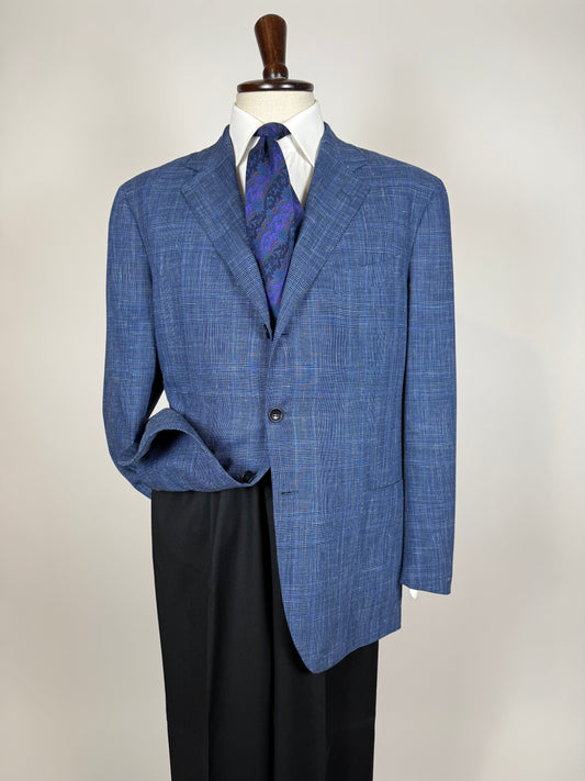 Giacca estiva principe di Galles lana seta e lino - tg. 54