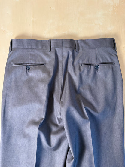 Pantaloni fresco lana cachi-marrone anni '90 (NOS) - tg. 50/52