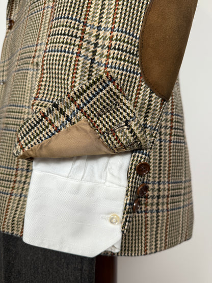 Giacca sartoriale in puro cashmere scozzese principe di Galles - tg. 46