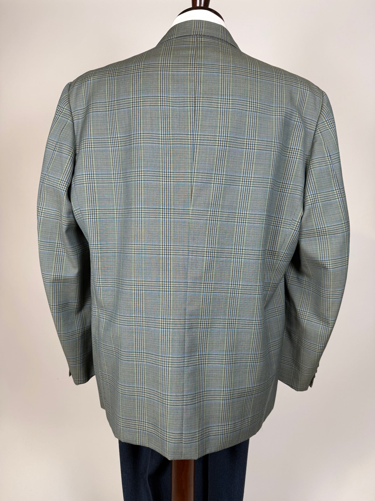 Giacca anni ‘80 fresco lana Galles verde salvia - tg. 58