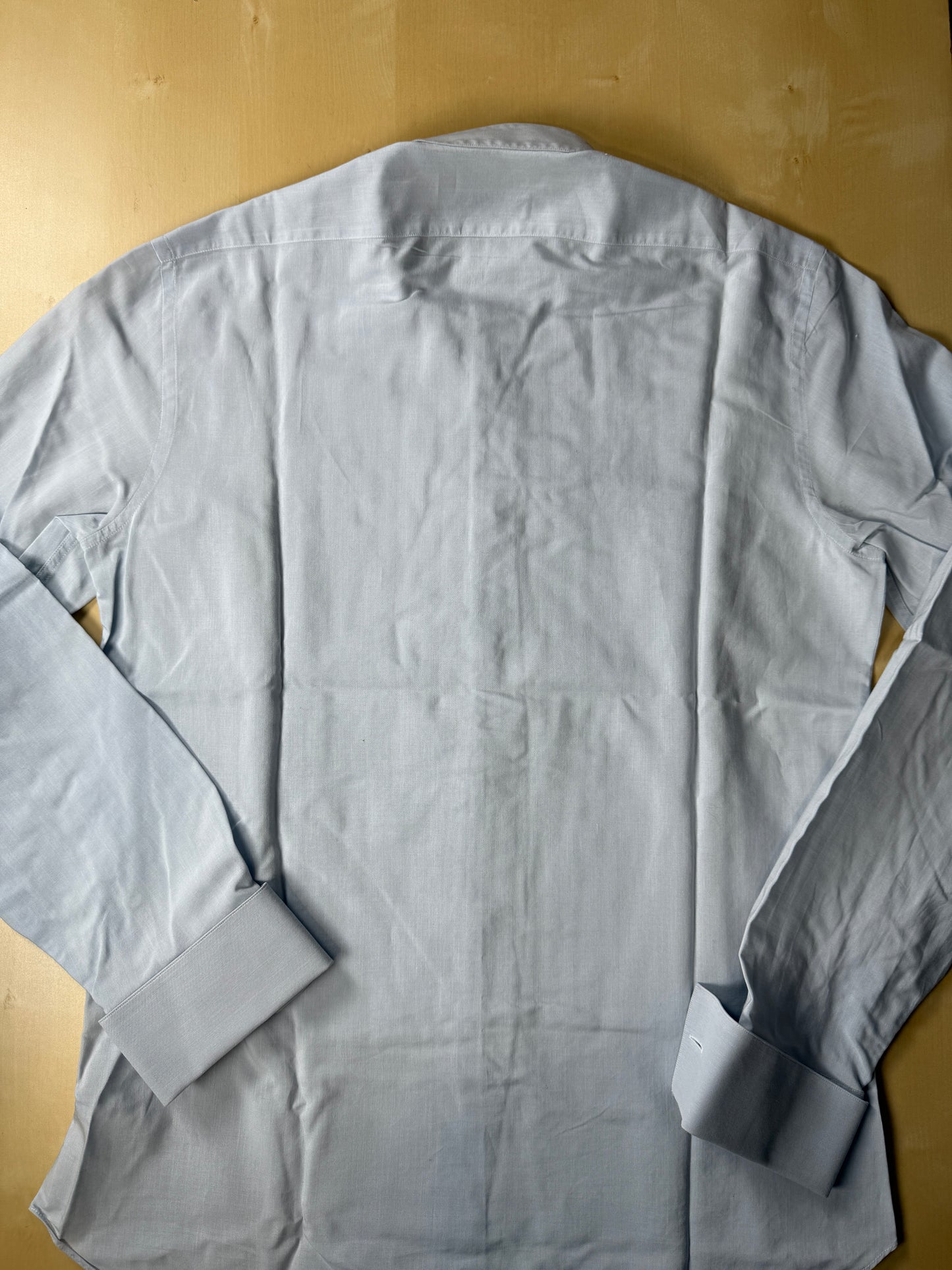 Camicia da smoking Dior Monsieur vintage azzurra - tg. S collo 40