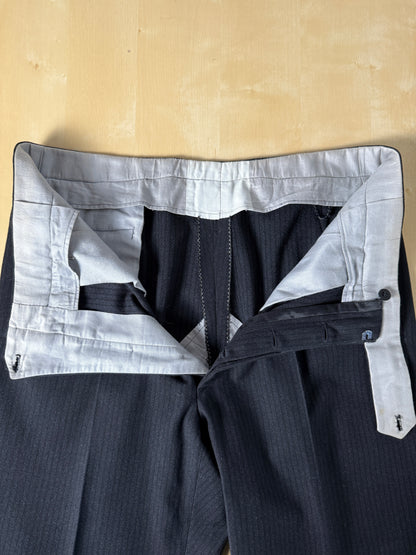 Completo sartoriale anni ‘50/‘60 monopetto revers a lancia - tg. 50 corta