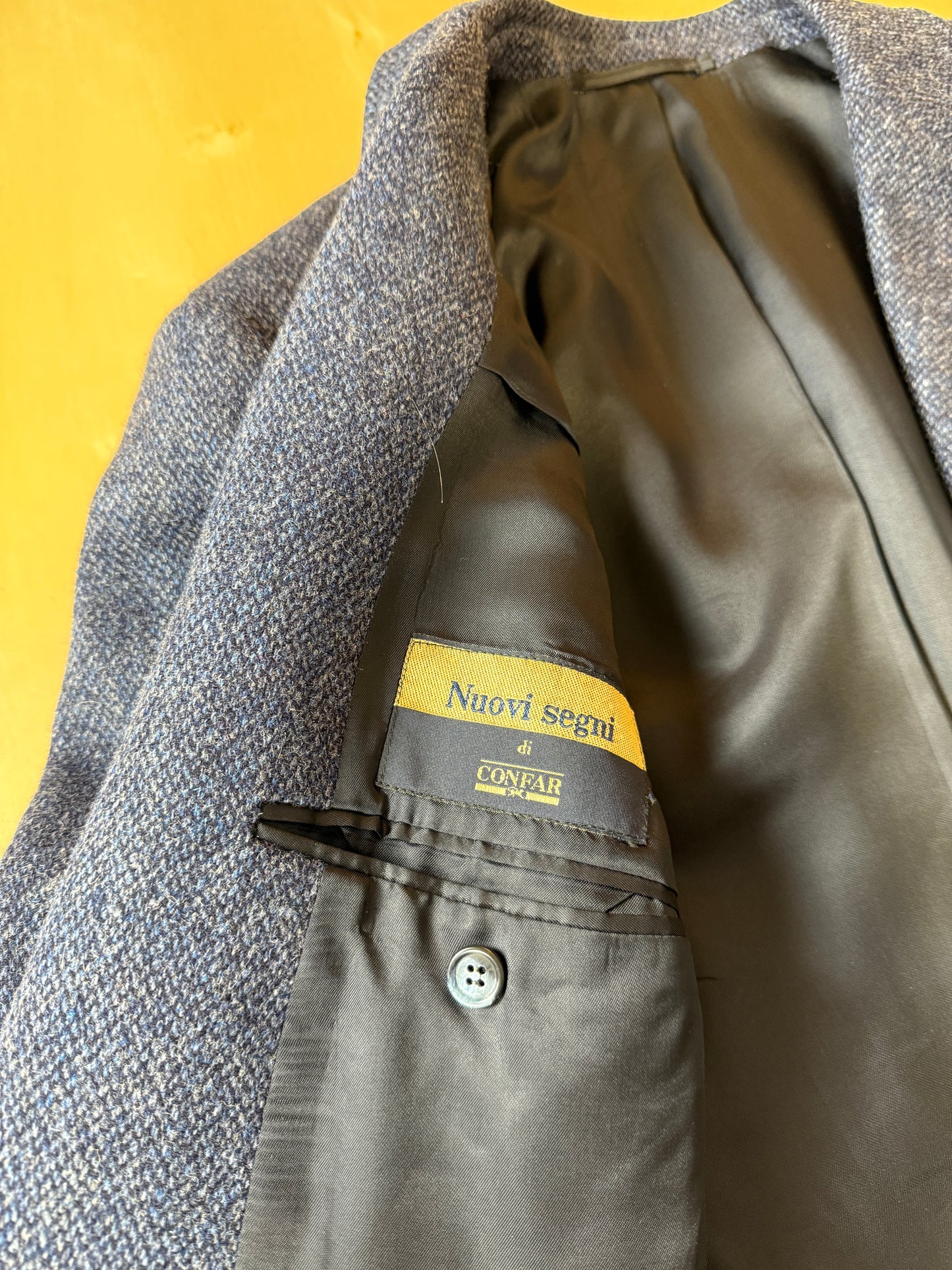 Giacca anni ‘90 in tweed blu - tg. 50