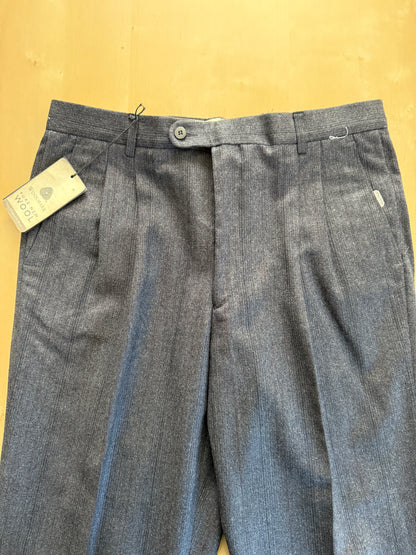 Pantaloni flanella grigia riga rossa anni ‘90 (NOS) - tg. 48/50
