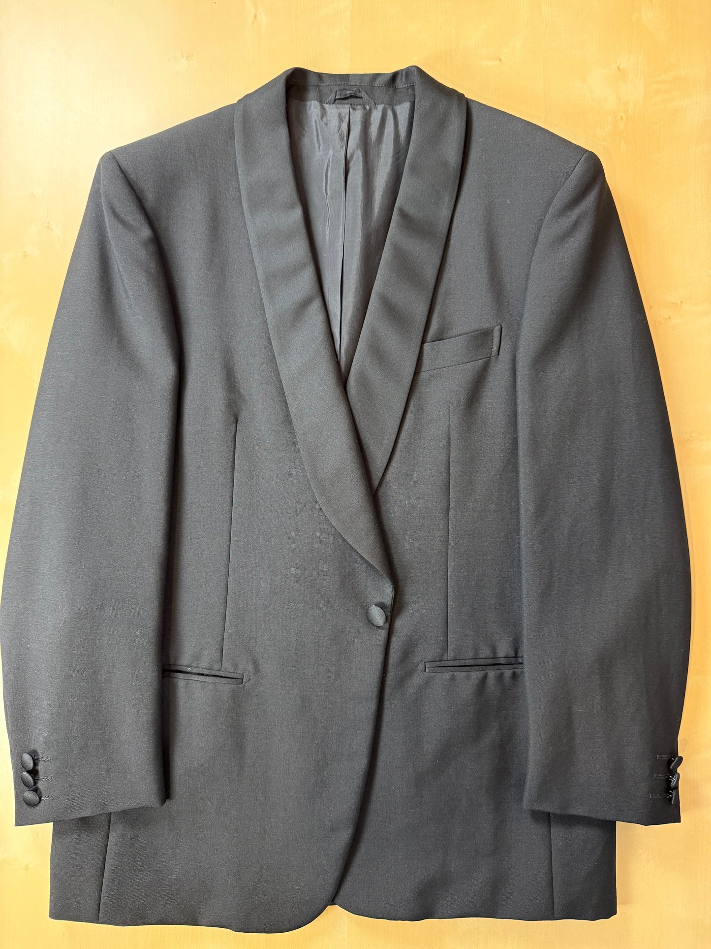 Smoking estivo Cantarelli anni '80 lana e mohair - tg. 50, pantaloni 52