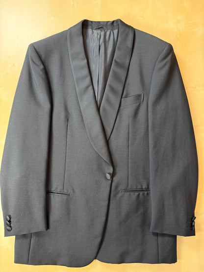 Smoking estivo Cantarelli anni '80 lana e mohair - tg. 50, pantaloni 52