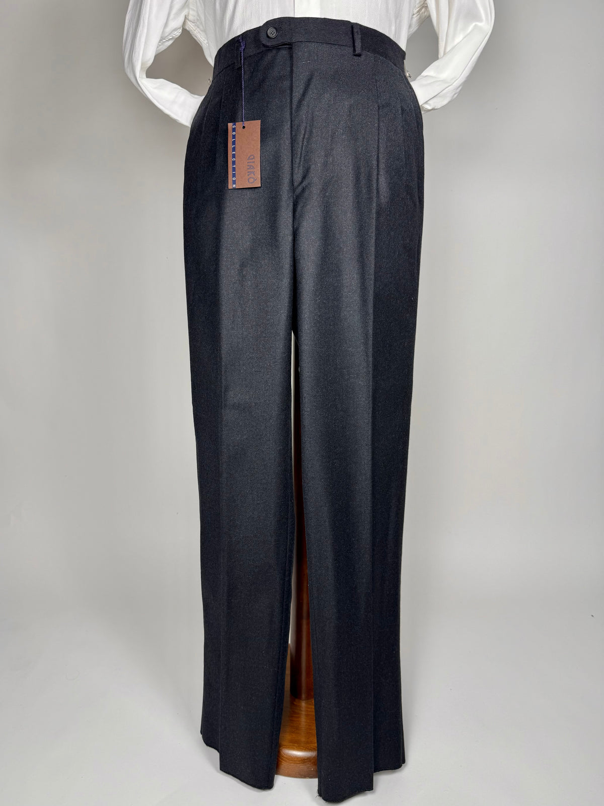 Pantaloni in flanella antracite anni '90 (NOS) - tg. 48/50