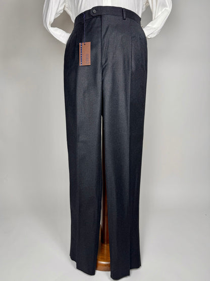 Pantaloni in flanella antracite anni '90 (NOS) - tg. 48/50