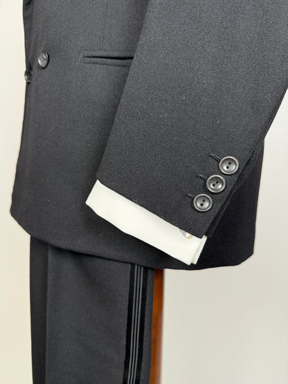 Smoking doppiopetto sartoriale anni ‘50 - tg. 46/48 (pantaloni 44)