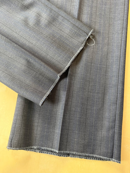 Pantaloni fresco lana grigio righe (NOS) - tg. 50