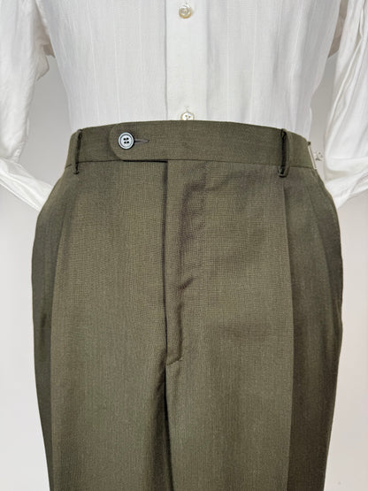 Pantaloni fresco lana verde scuro - tg. 48/50