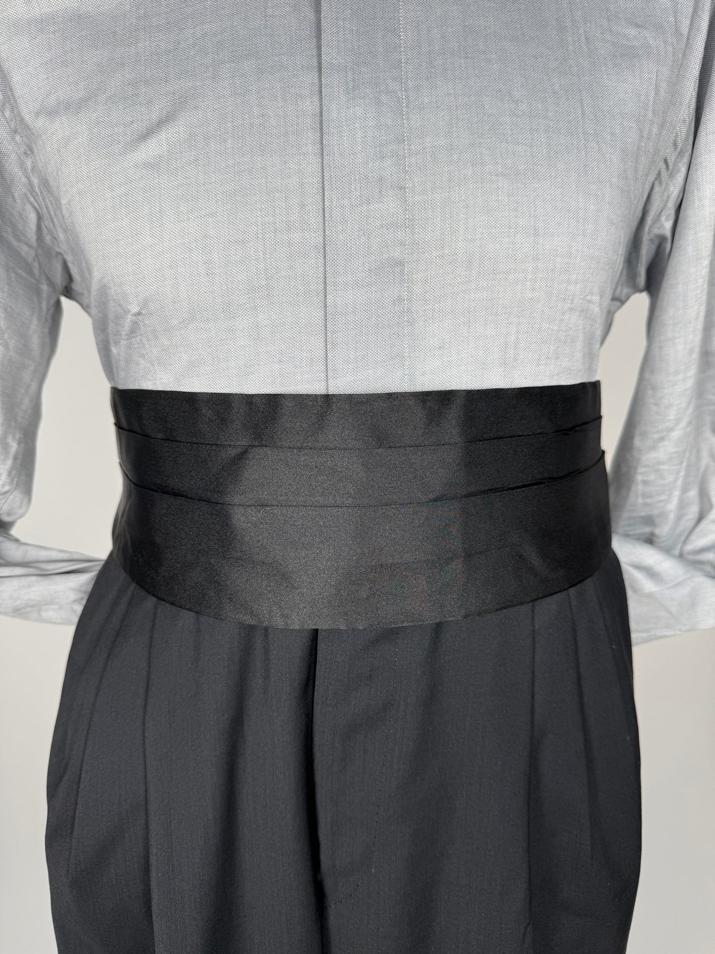 Fascia da smoking in raso di seta - 110 cm