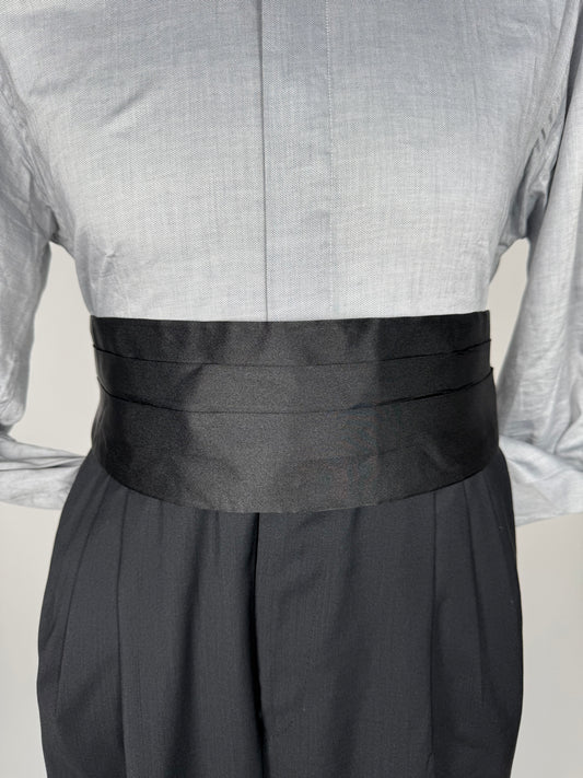 Fascia da smoking in raso di seta - 110 cm