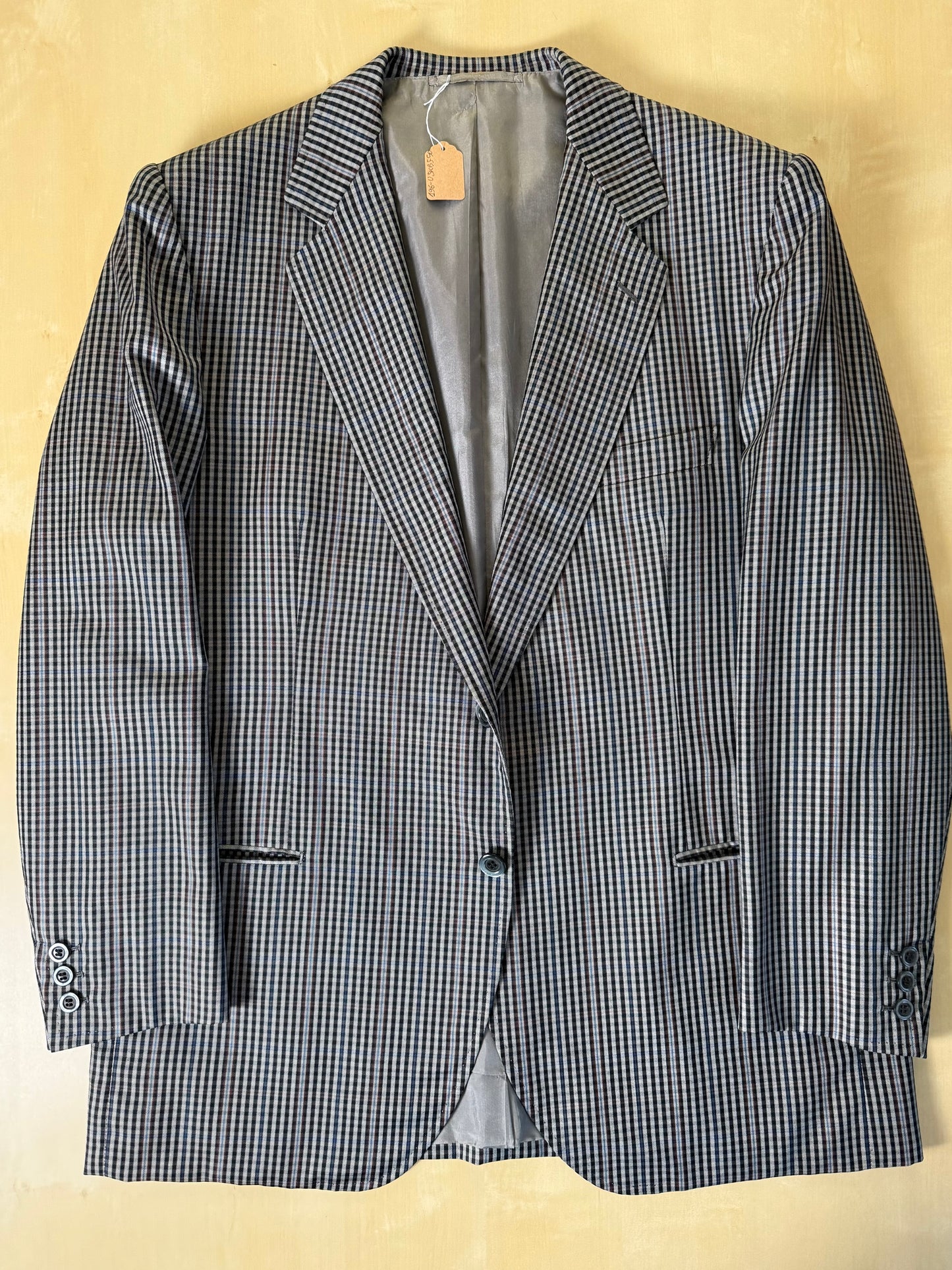 Giacca sartoriale flanella pettinata check - tg. 50/52