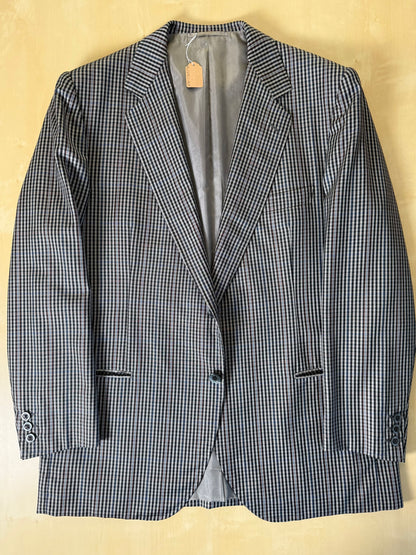 Giacca sartoriale flanella pettinata check - tg. 50/52
