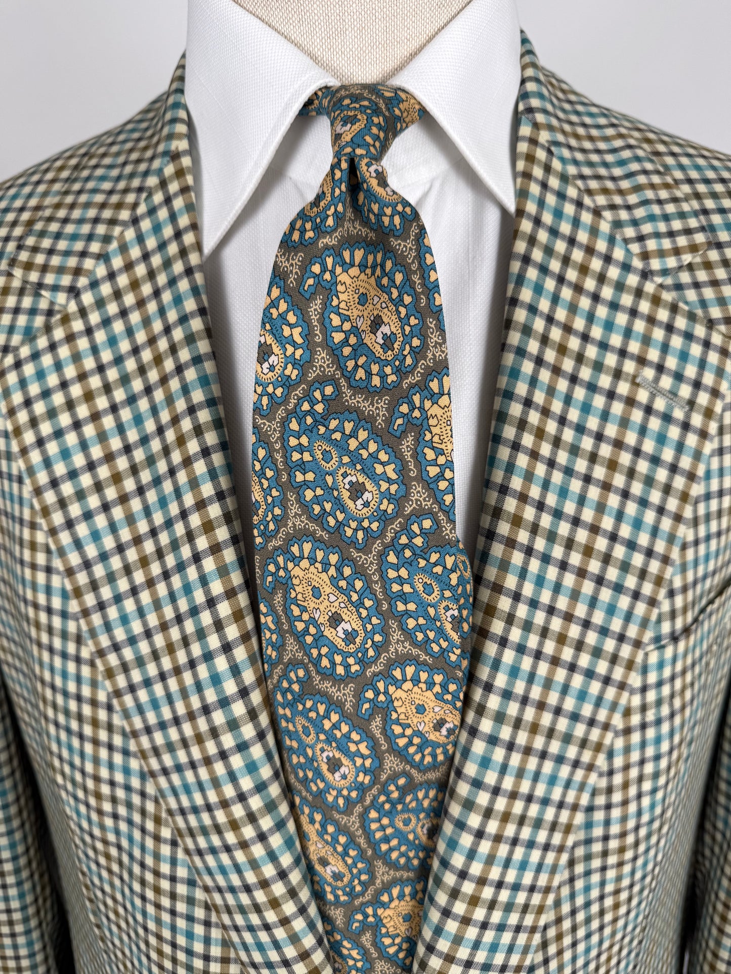 Cravatta Giorgio Armani vintage crêpe paisley