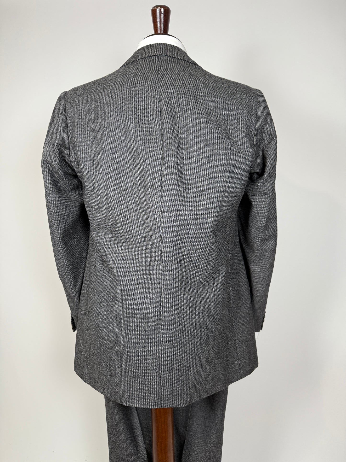 Completo sartoriale flanella grigia anni ‘60/‘70 - tg. 50