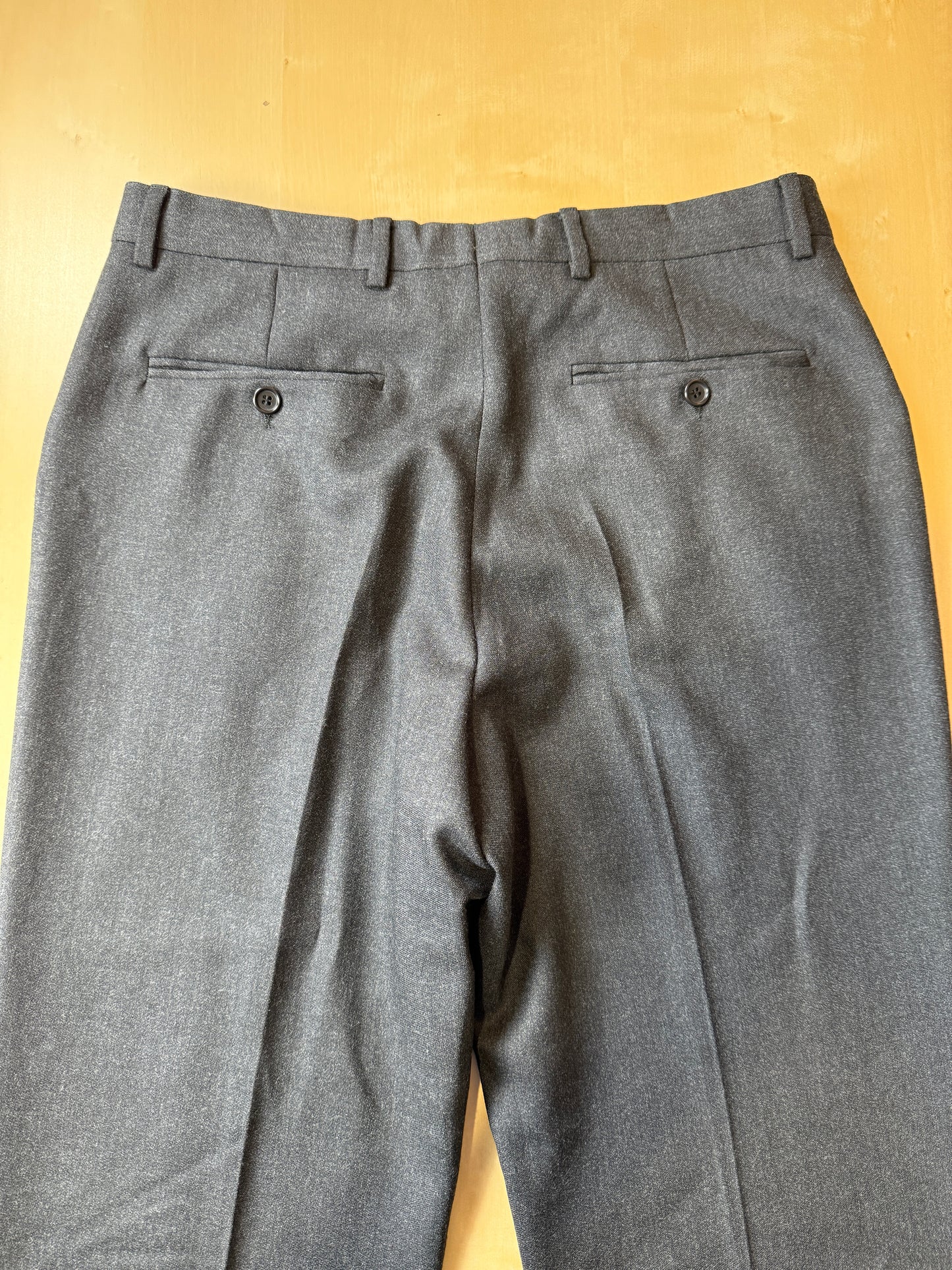 Completo Missoni anni ‘90 in flanella grigio antracite - tg. 48/50