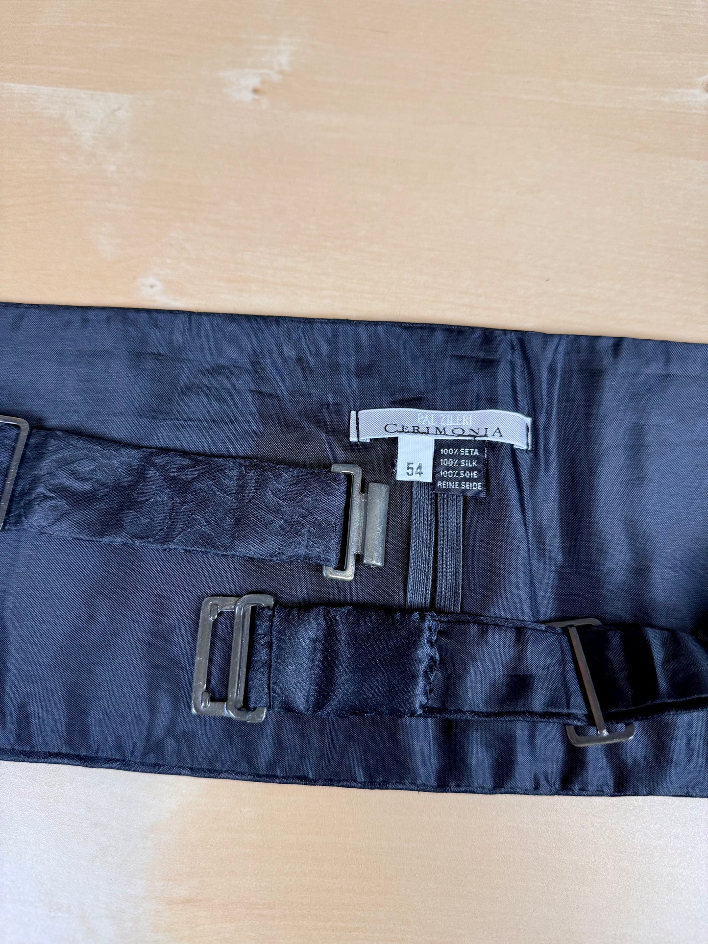 Fascia da smoking Pal Zileri in seta damascata - 113 cm