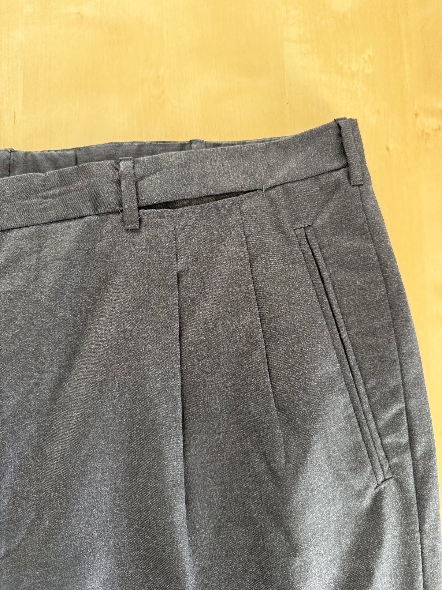 Completo sartoriale flanella pettinata grigio antracite - tg. 52/54, drop basso