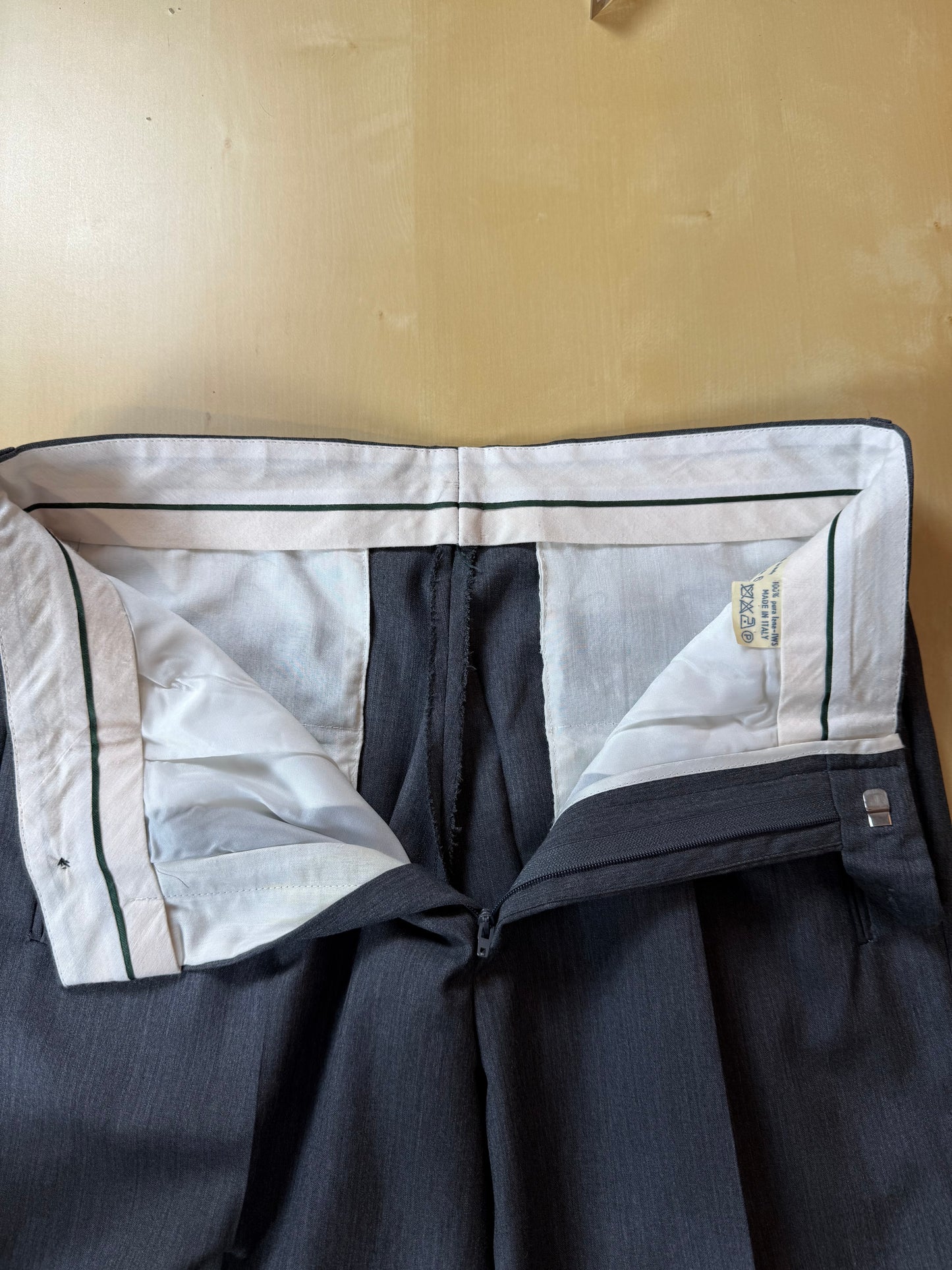 Completo anni '80 fresco lana grigio - tg. 46
