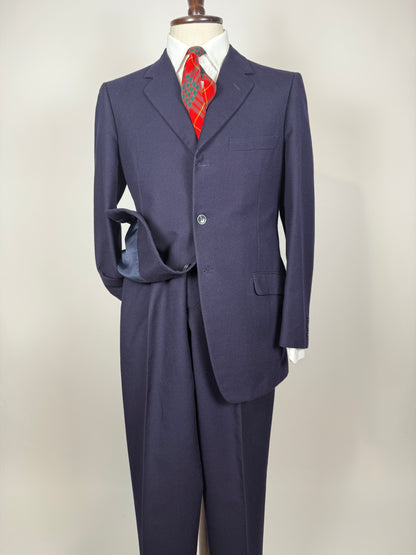 Completo anni ‘60 flanella blu - tg. 46