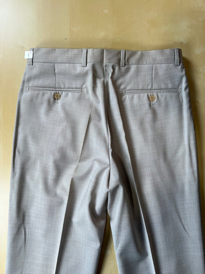 Pantaloni fresco lana beige sabbia anni ‘90 (NOS) - tg. 46