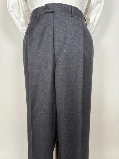 Pantaloni in flanella grigio antracite - tg. 60